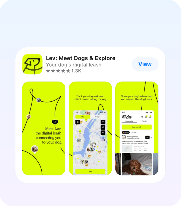 Lev — every walk, more rewarding